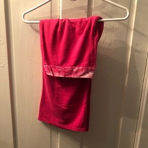 Pink Capri workout pants